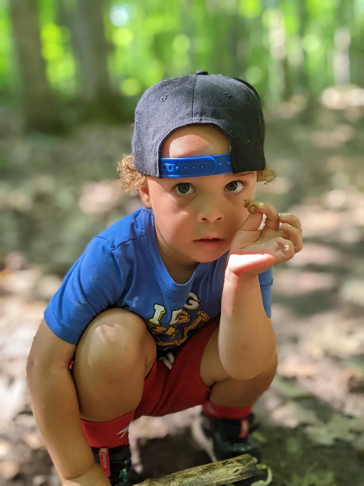 A learner exploring outdoors during the school day
